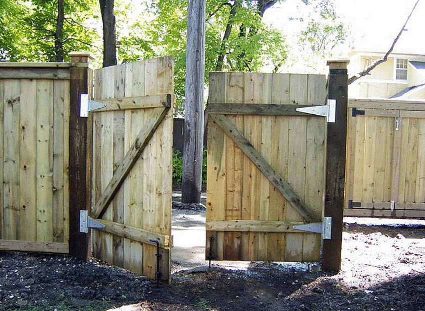 Как соорудить деревянные ворота для дачи самостоятельно? - svoivorota » svoivorota