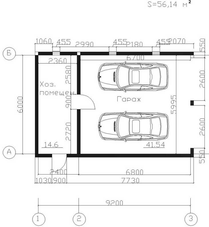 Размеры гаража на 1 машину – обустраиваем оптимальное место для авто