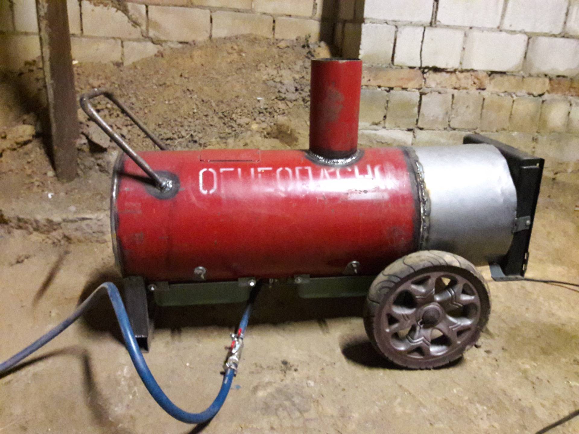Газовая пушка в гараж своими руками