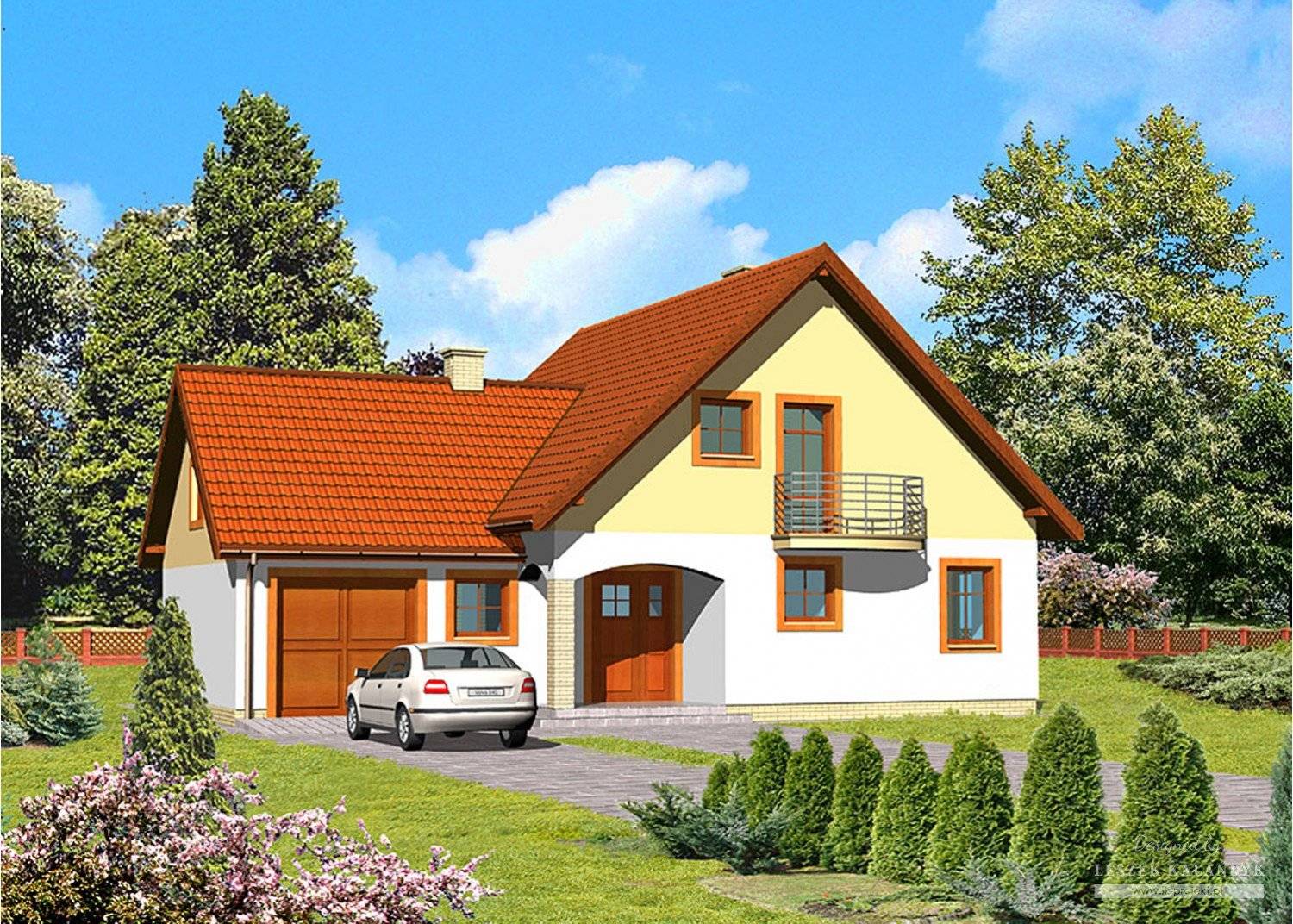 Проекты домов с гаражом под одной крышей: красивые и практичные идеи | ремонт и строительство дома