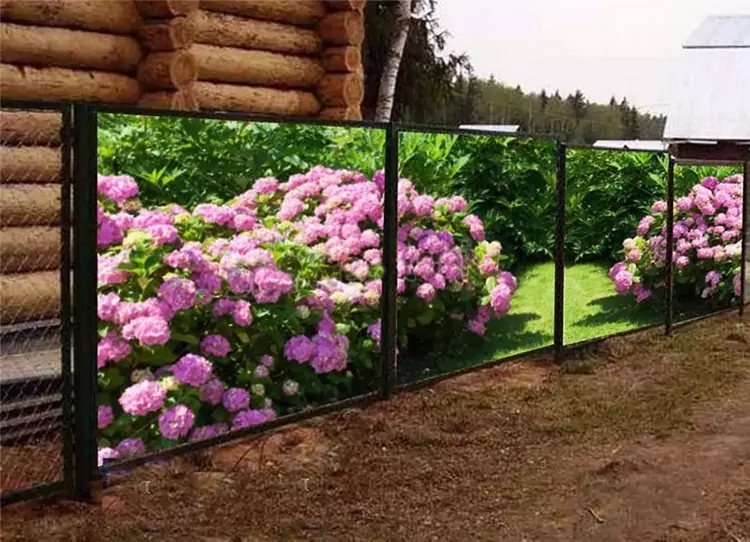 Забор фотосетка как установить