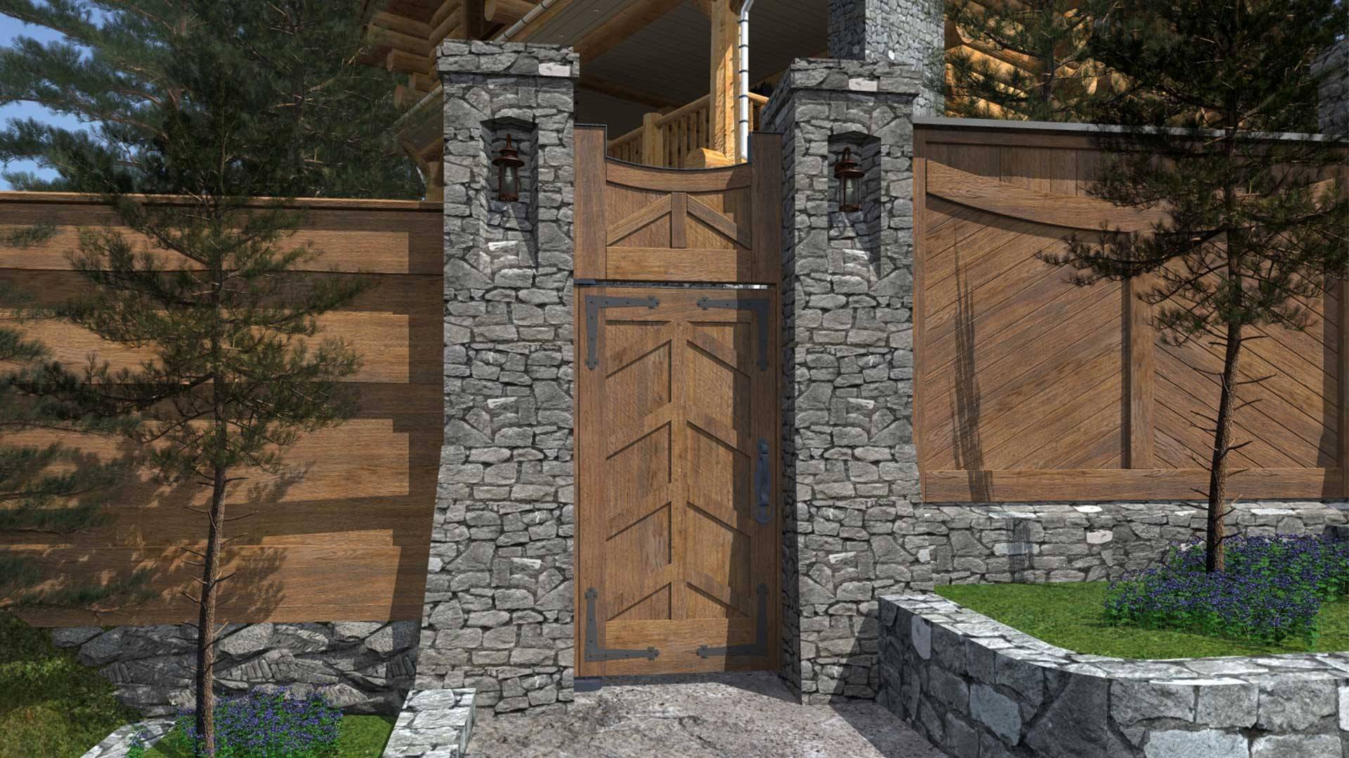 Заборы из камня: надежная защита для частных домов