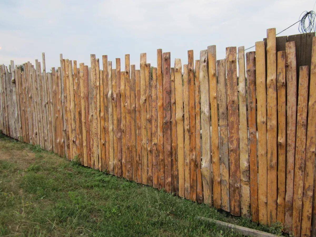Сделать забор на даче цена. Деревянный забор. Забор из горбыля. Деревянный забор для дачи. Амбар из горбыля.
