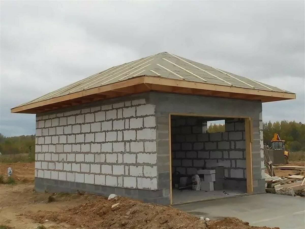Стоимость постройки гаража из пеноблоков под ключ, секреты экономии