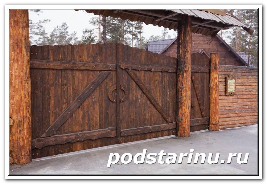 Как соорудить деревянные ворота для дачи самостоятельно?