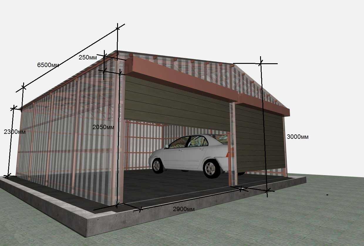 Как построить каркасный гараж для автомобиля своими силами