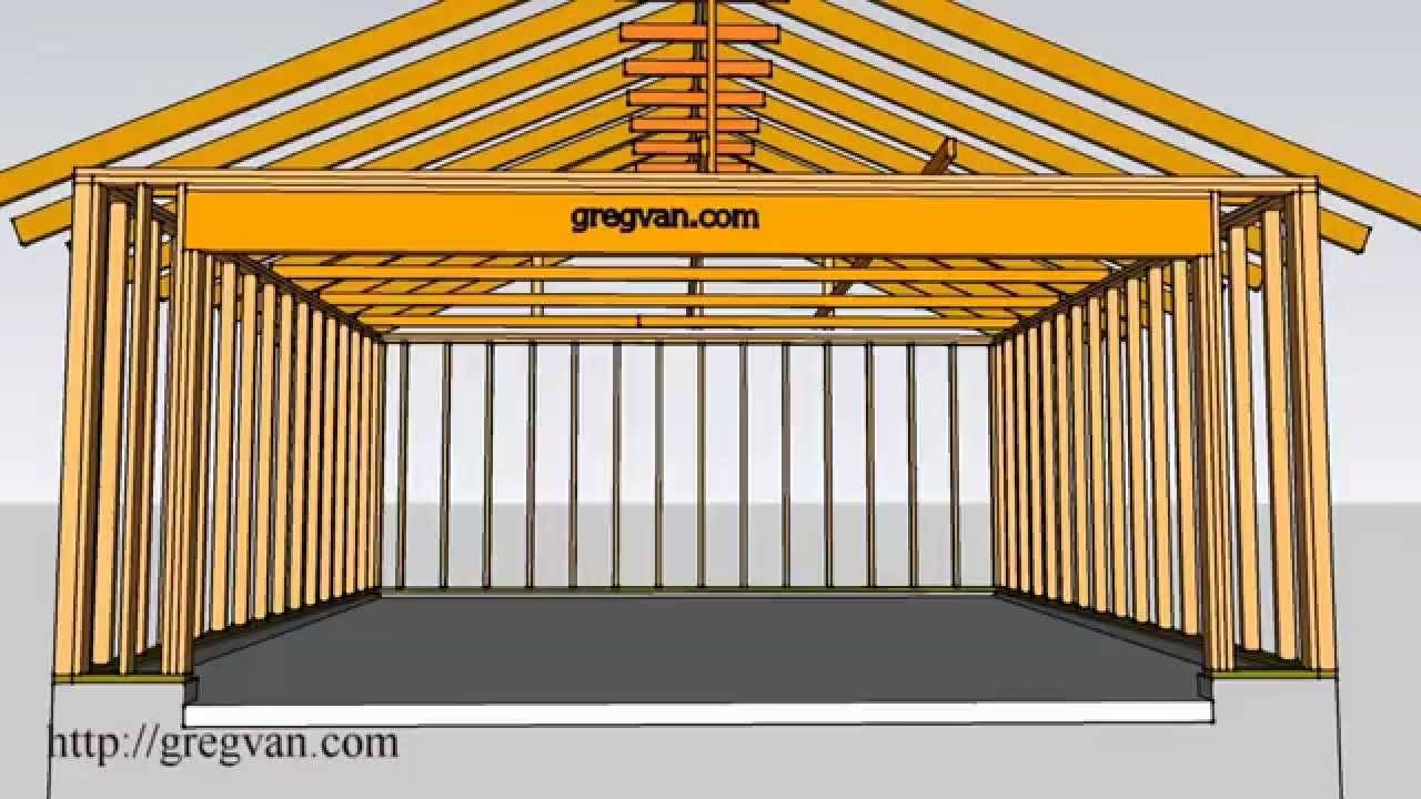 Как построить деревянный гараж своими руками (часть 1)