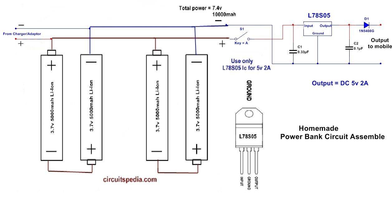 Схема пауэр банк своими руками