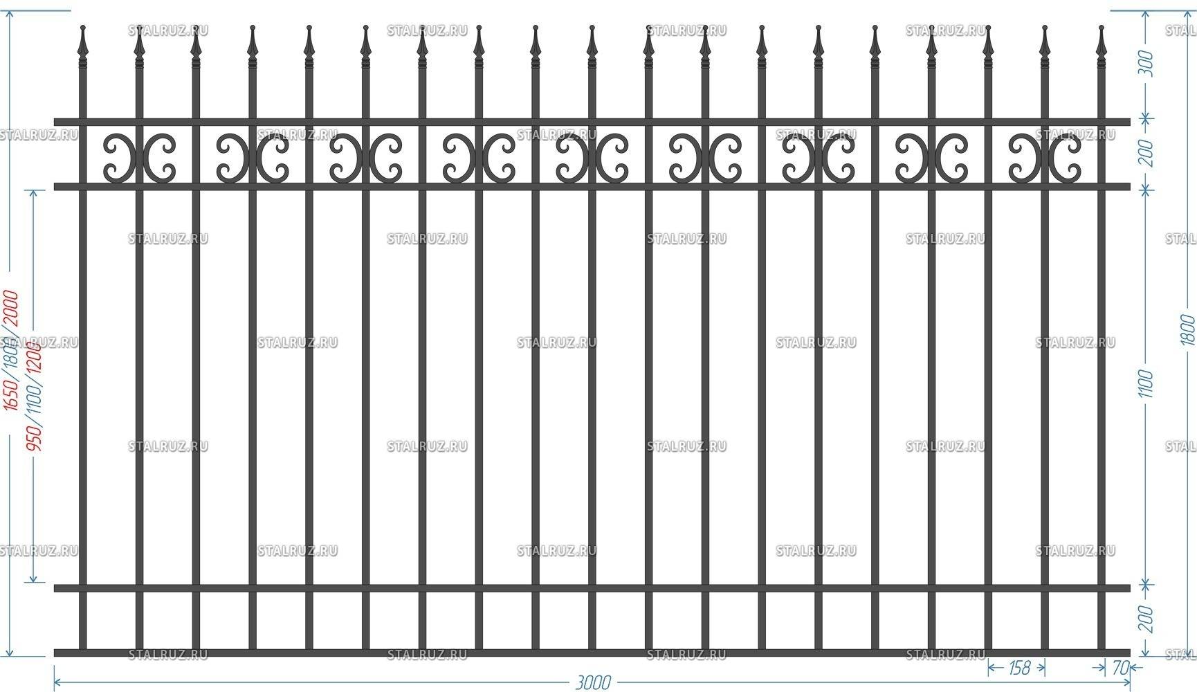 Забор из профильной трубы: пошаговая сборка своими руками, виды, чертежи и размеры