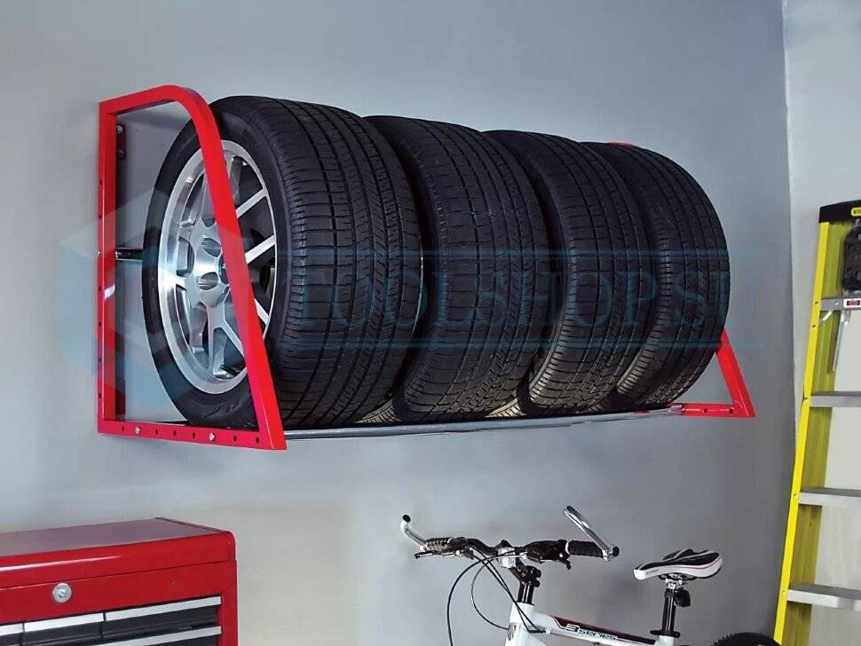 Полка для хранения колес в гараже своими руками – полки в гараже