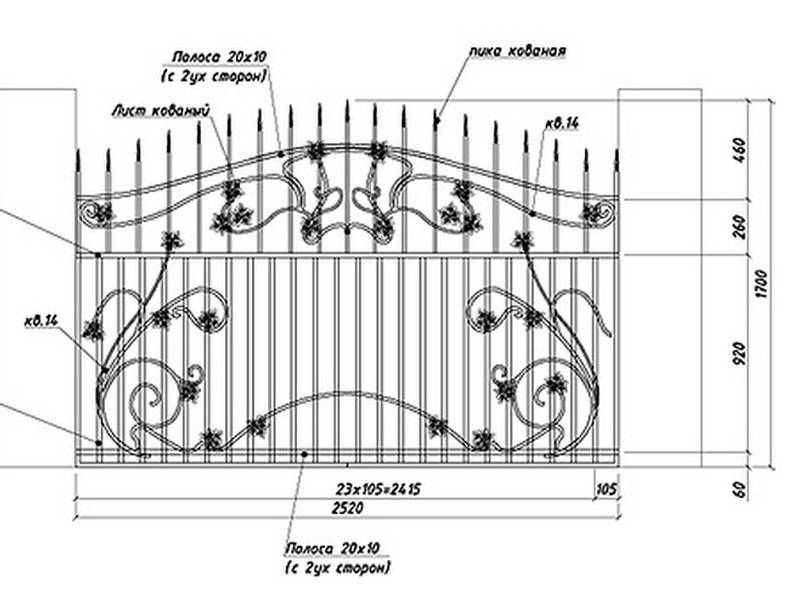 Ворота из профнастила: как построить своими руками красивые и качественные ворота (155 фото + видео)