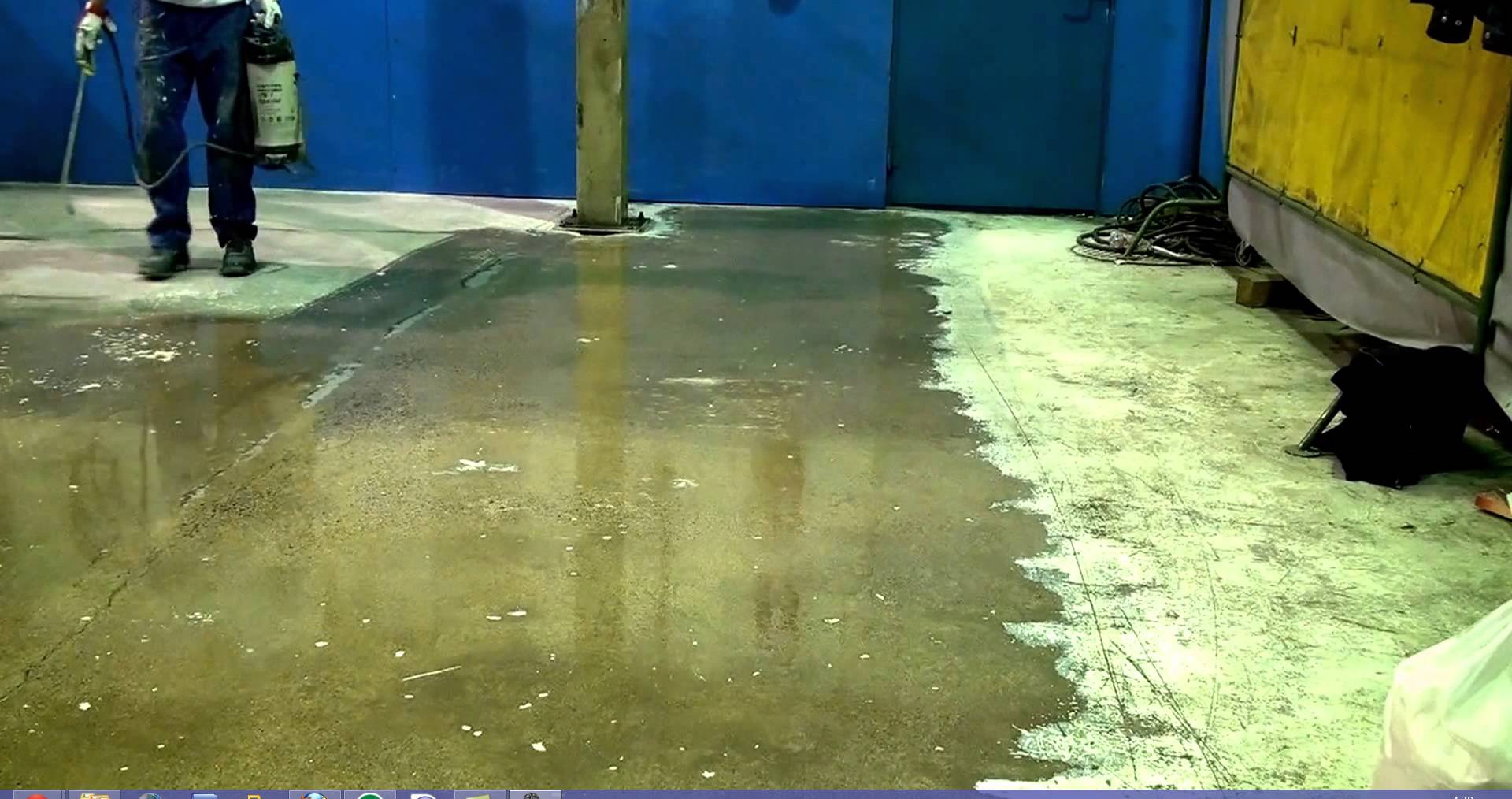 Жидкое стекло для бетонного пола в гараже