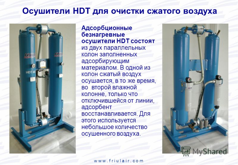 Преимущества адсорбционного осушителя воздуха