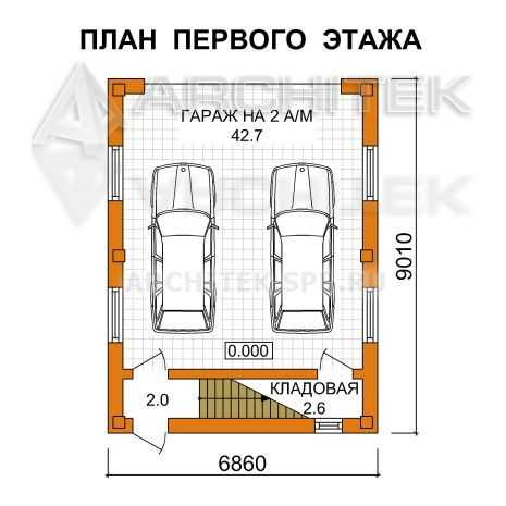 Гараж с мансардой (61 фото) проект жилого варианта с баней, планировка на 2 машины, красивые примеры - 365dom.ru