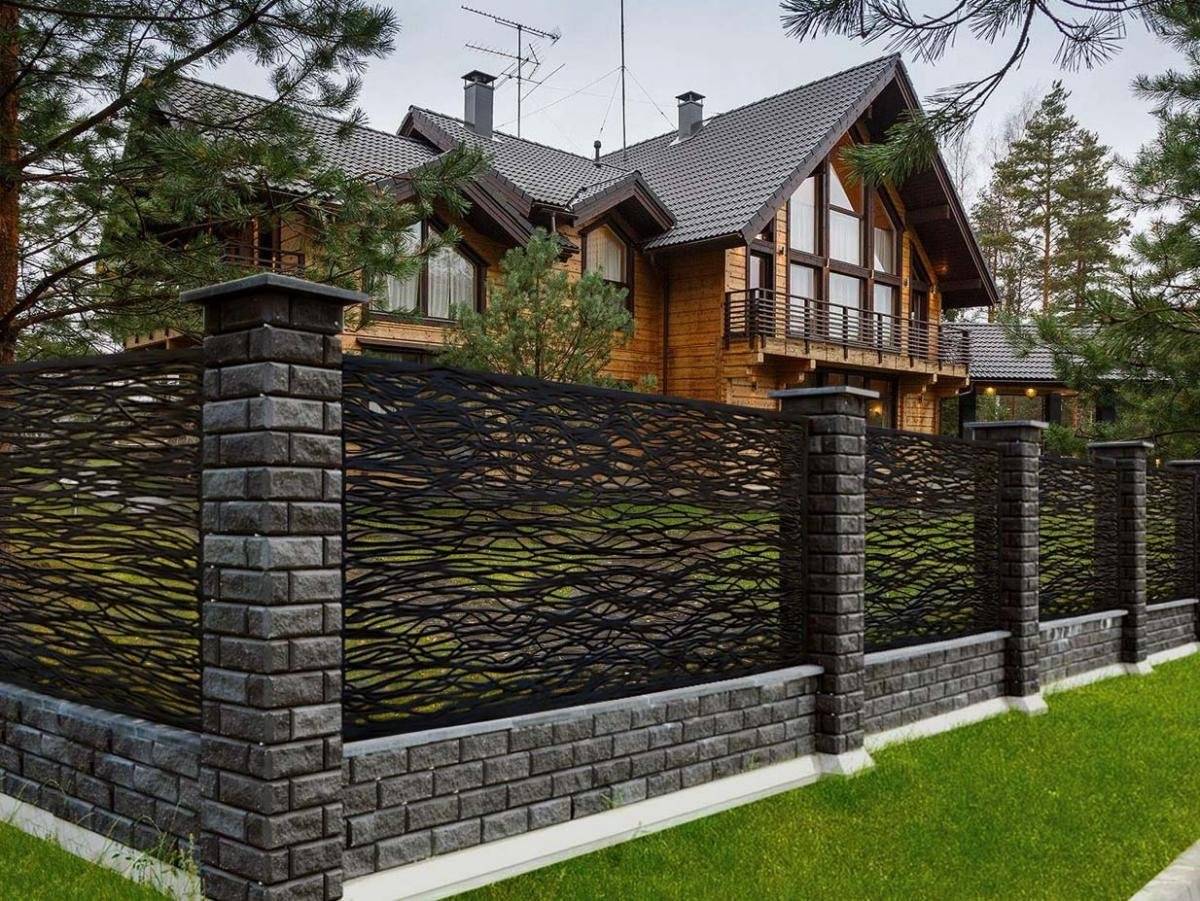 Сочетание цветов фасада дома и забора: 100+ вариантов