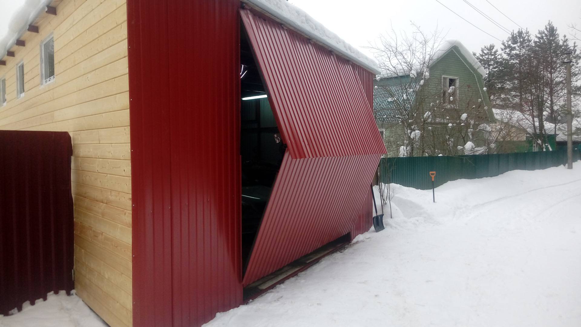 Складные ворота для гаража: особенности конструкции и порядок ее сборки кирилл громов, блог малоэтажная страна