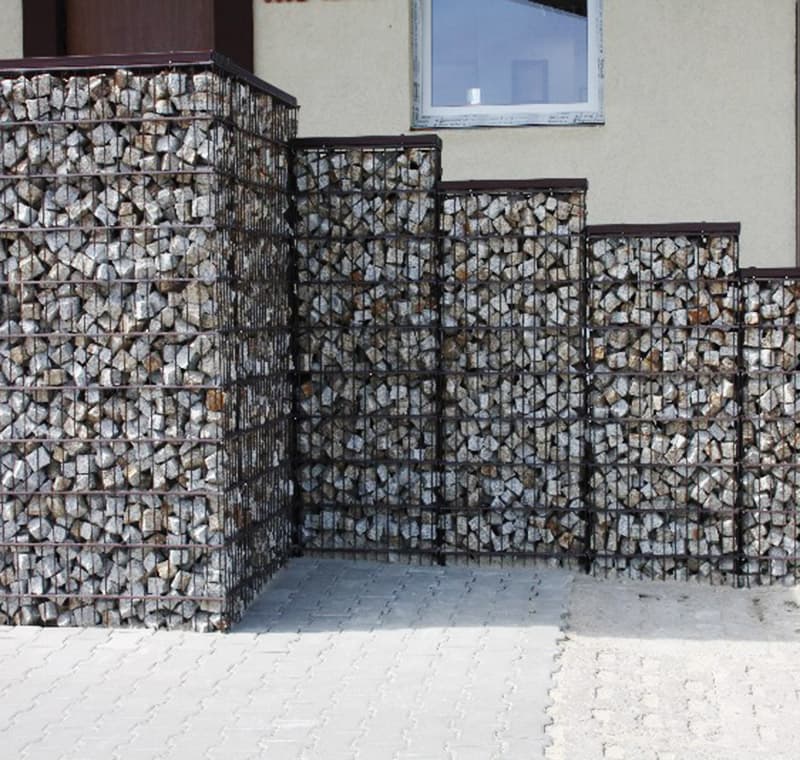 Забор из габионов (сетка с камнями) своими руками