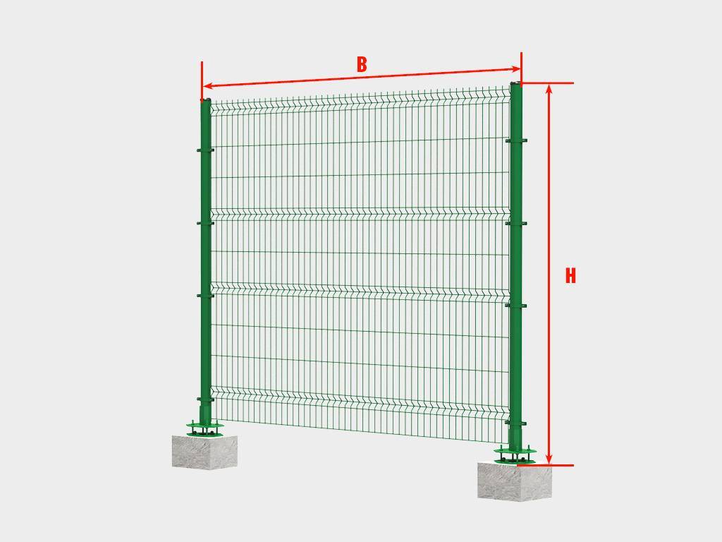 Забор из сварной сетки — преимущества и недостатки металлических секционных ограждений из рулонной сетки с полимерным покрытием