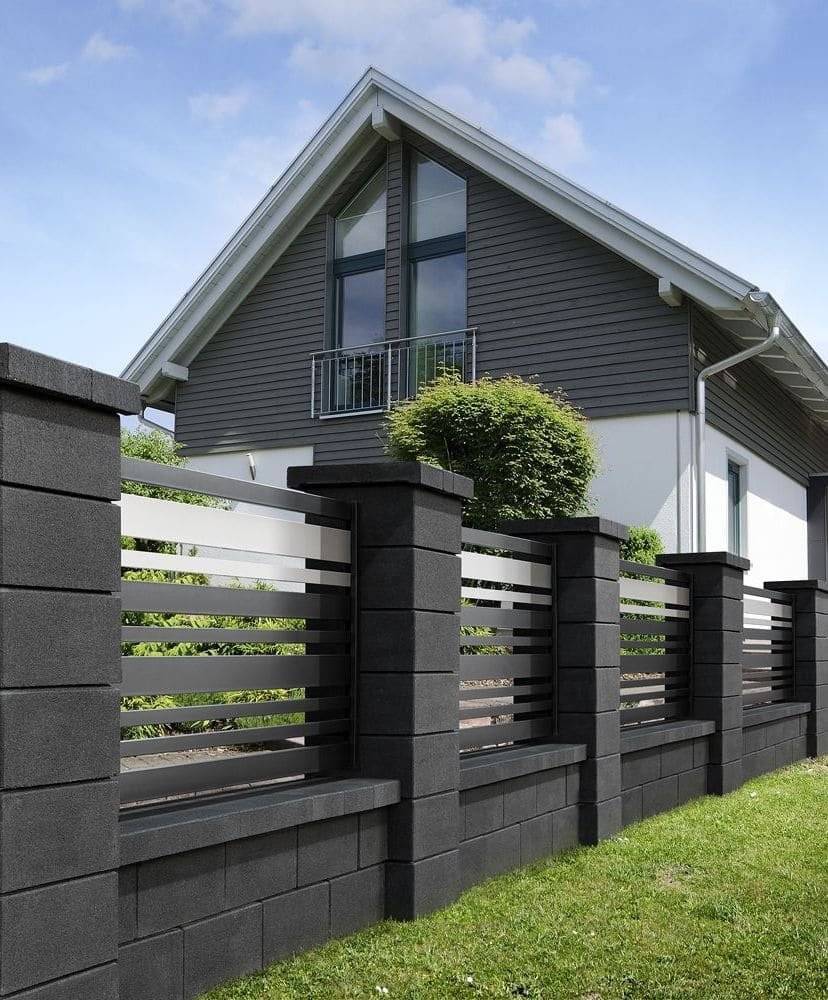 Забор для частного дома — 105 фото лучших решений по дизайну!