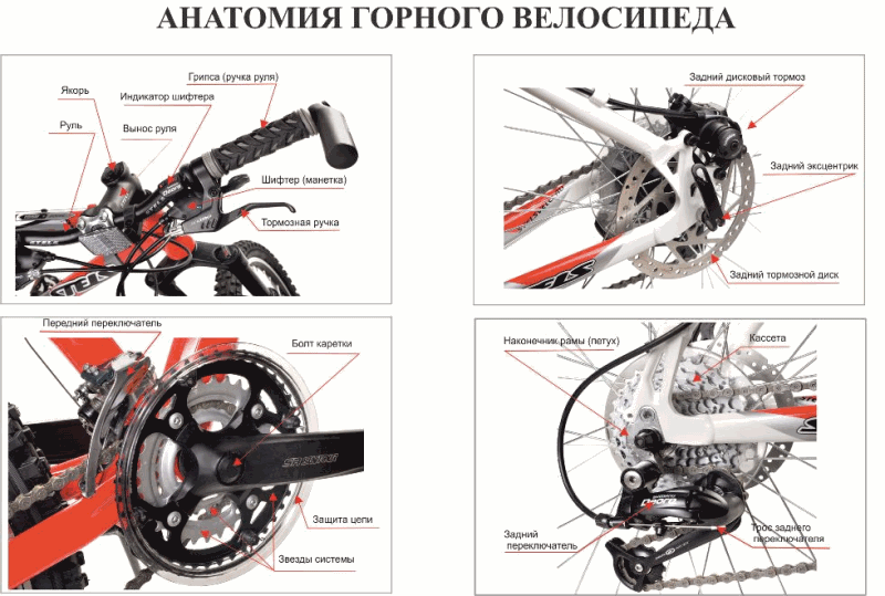 Из чего состоит велосипед. устройство велосипеда
