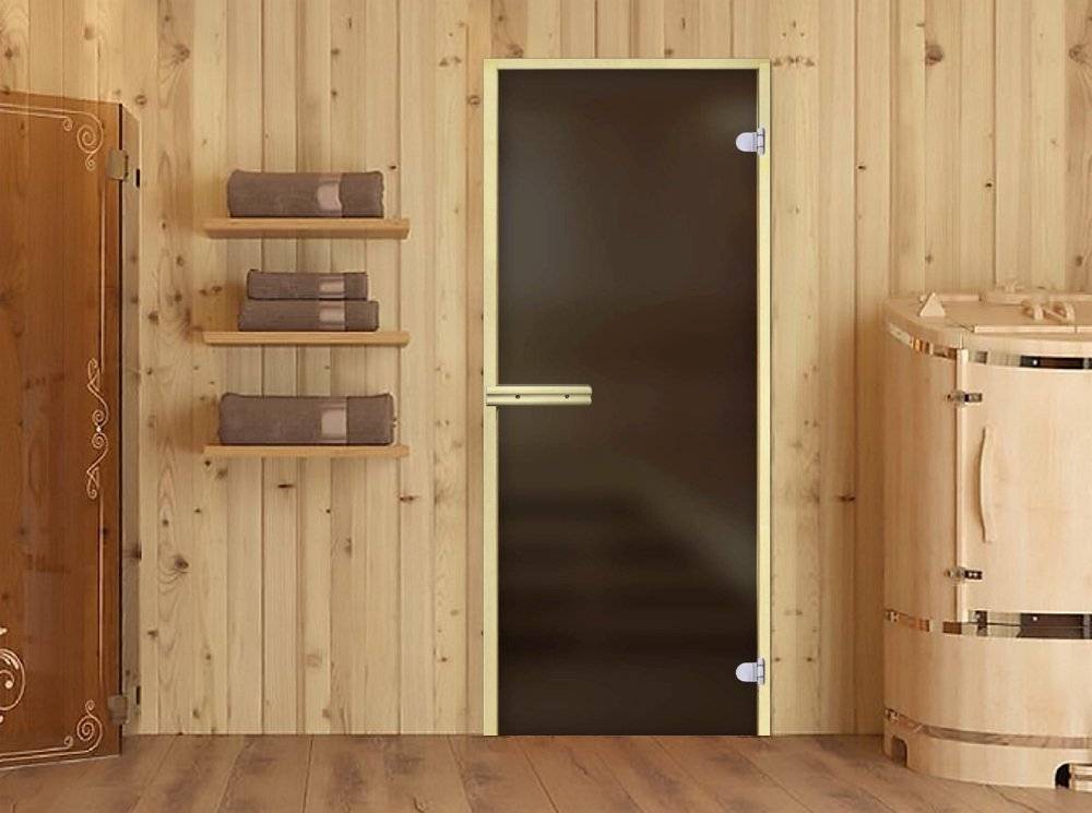 Стеклянная дверь для бани: выбор и правильная установка
