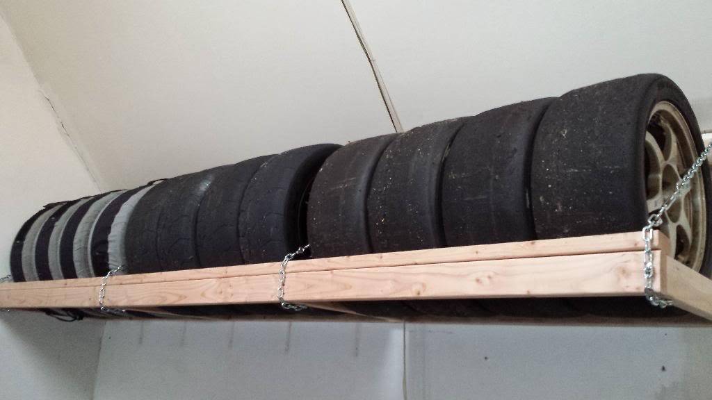 Полка для хранения колес в гараже своими руками – полки в гараже