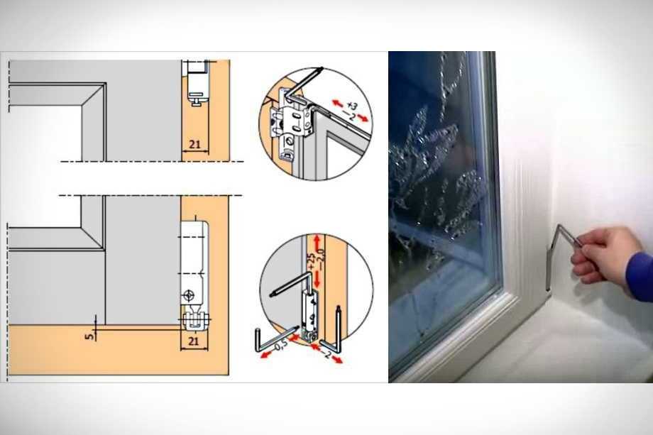 Регулировка пластиковых балконных дверей самостоятельно с видеоинструкцией