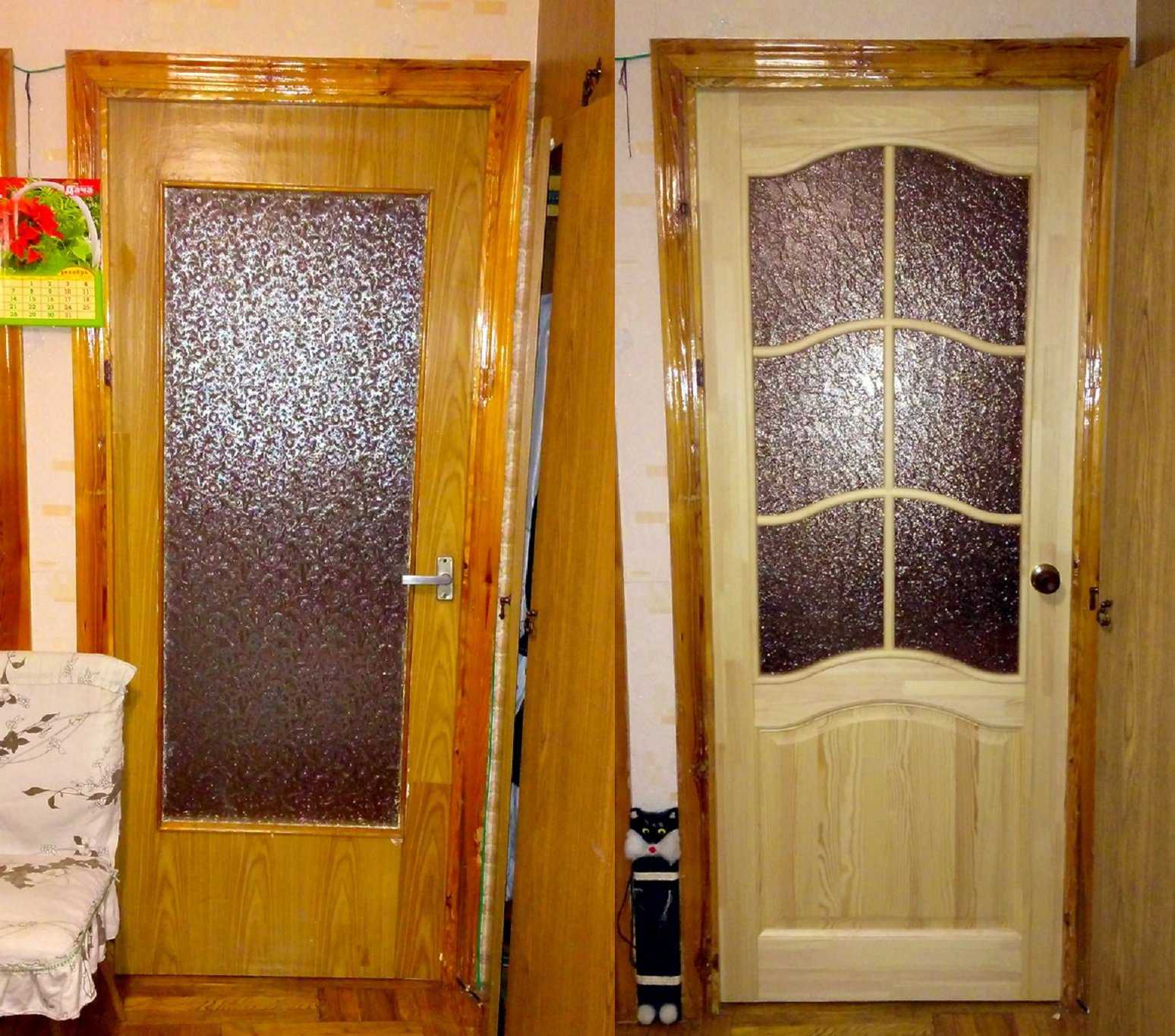 Реставрация и ремонт деревянных старых дверей своими руками