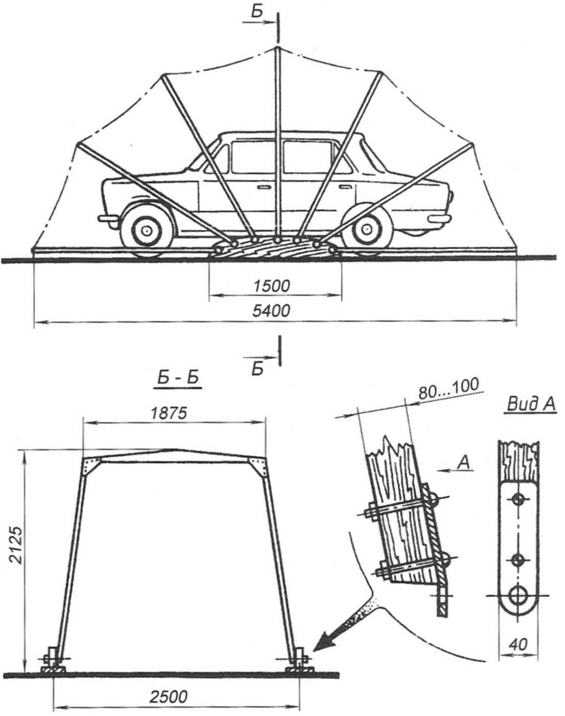 Гараж-пенал: размеры и чертежи, как построить своими руками для автомобиля
