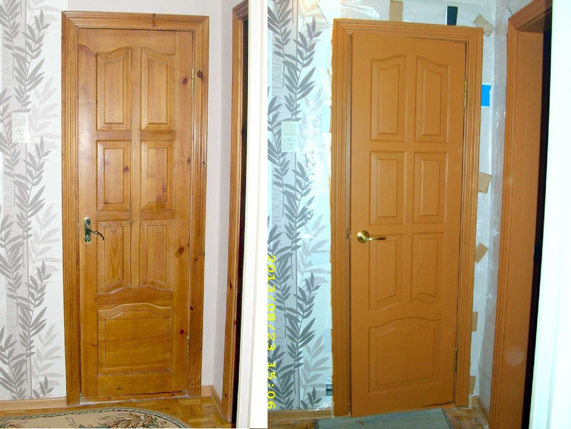 Реставрация старой межкомнатной двери своими руками + фото и видео