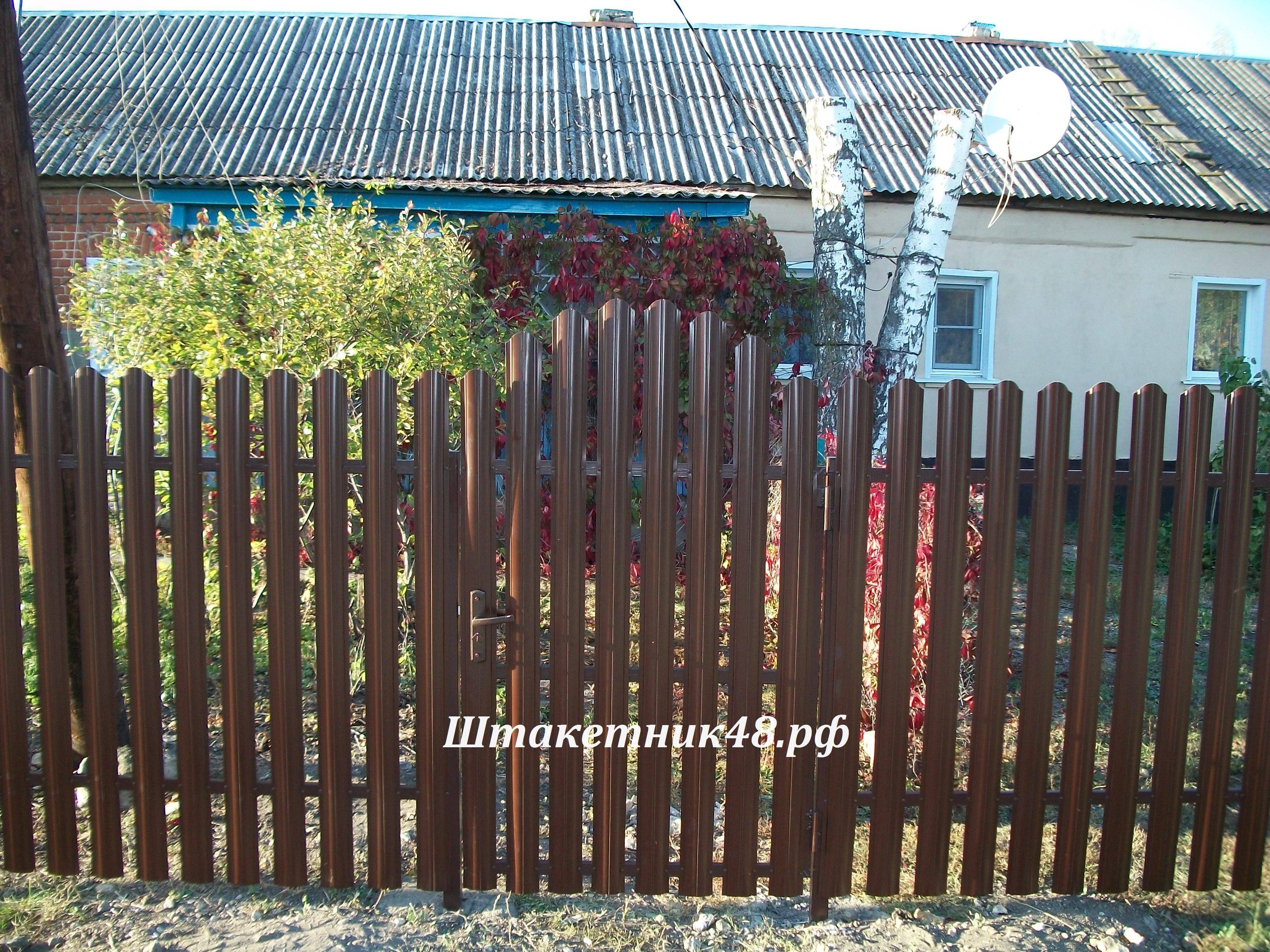 Как сделать палисадник из штакетника