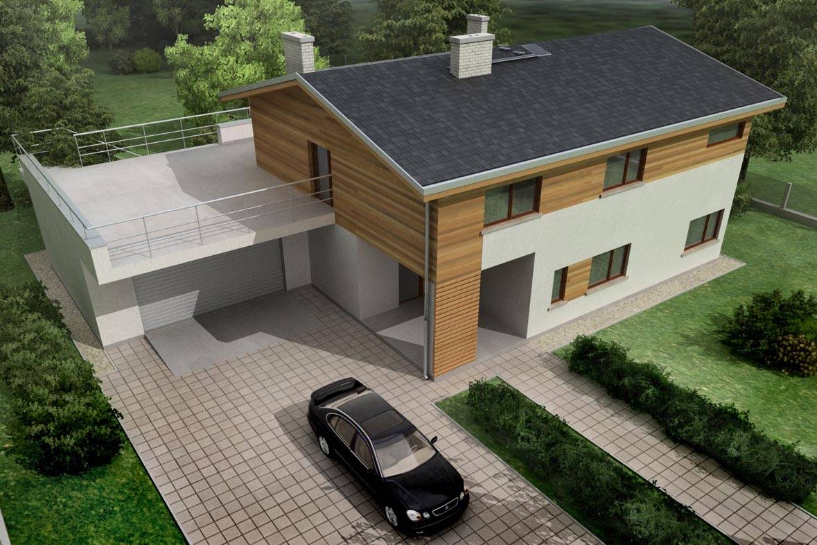 Проекты домов и коттеджей с гаражом | house expert | азербайджан
