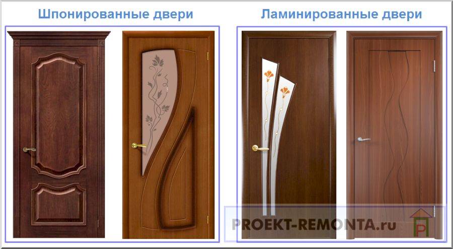 Какой вид межкомнатных дверей лучше пвх или шпон