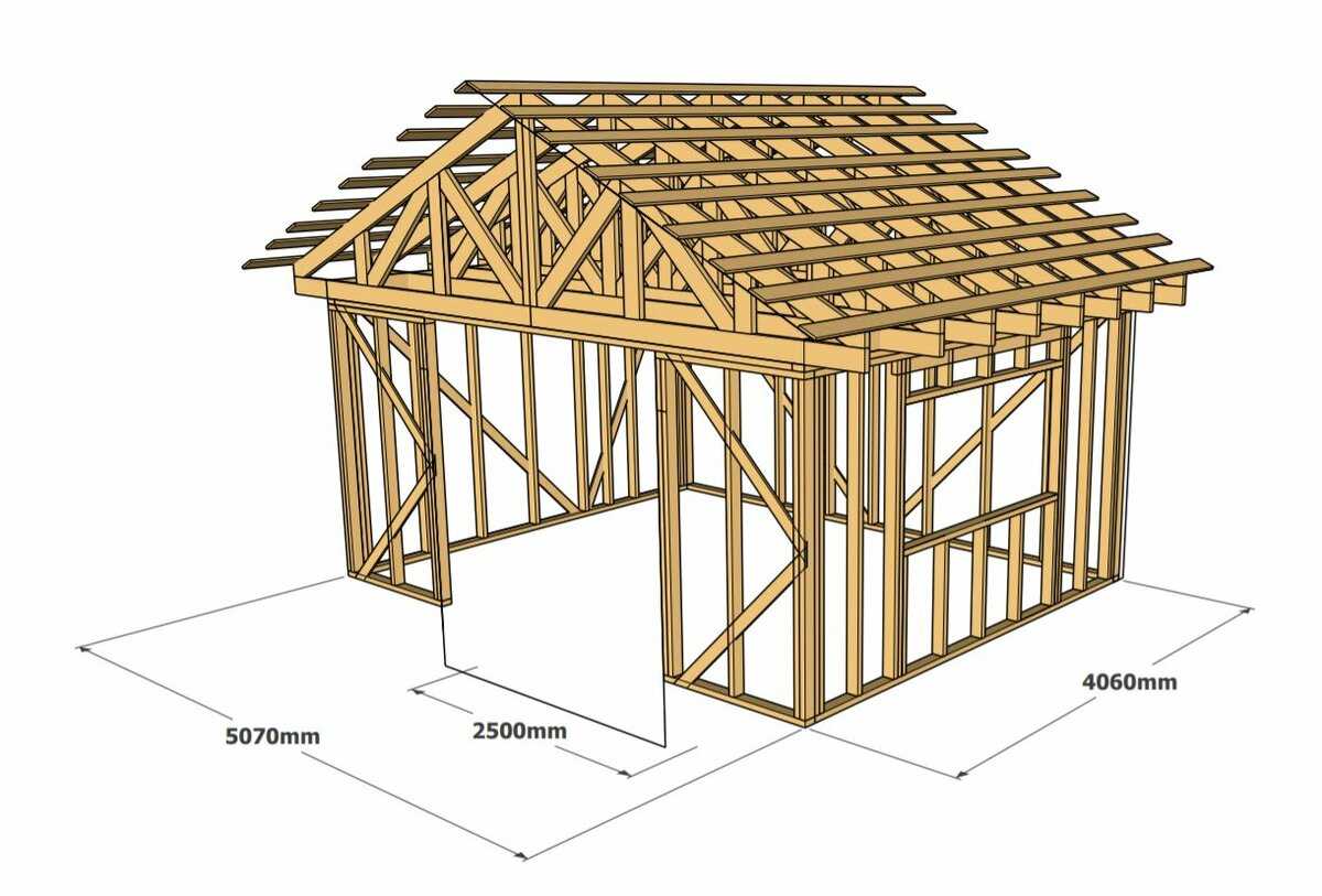Как построить деревянный гараж своими руками - 1погаражам