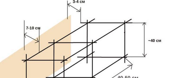 Армирование фундамента под забор: какую арматуру использовать для ленты с кирпичными столбами, фото, видео и схемы