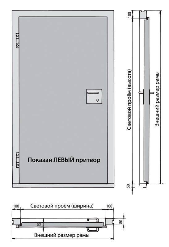 Входные металлические двери: размеры проёма дверной коробки