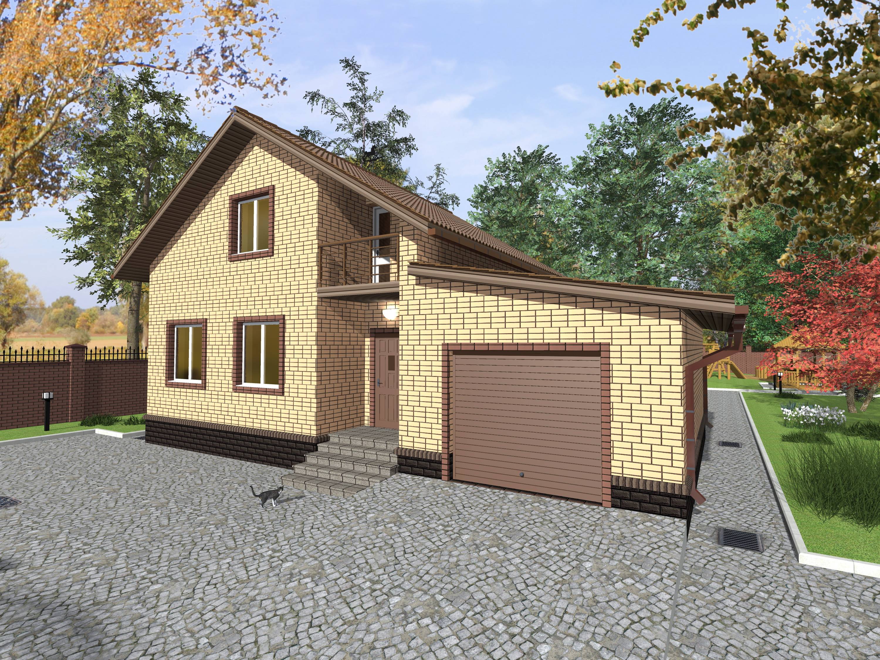 Проекты домов и коттеджей с гаражом | house expert