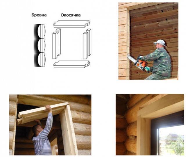Обсада (окосячка) окон в деревянном доме: правила и особенности установки - блог holz house