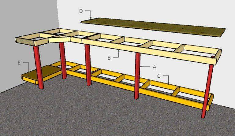 Как сделать деревянный верстак в гараж (пошаговые фото создания)