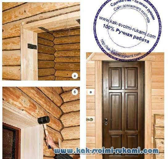 Как правильно установить железную дверь в деревянном доме