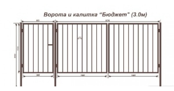 Ширина ворот: размеры, высота для забора в частном доме, оптимальная для калитки на участок