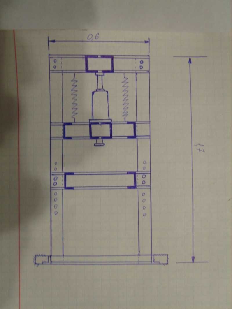 Чертежи пресса своими руками