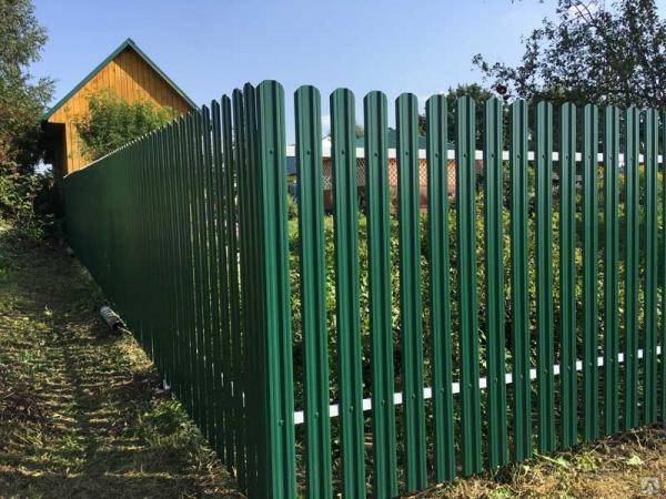 Штакетник из профлиста для забора