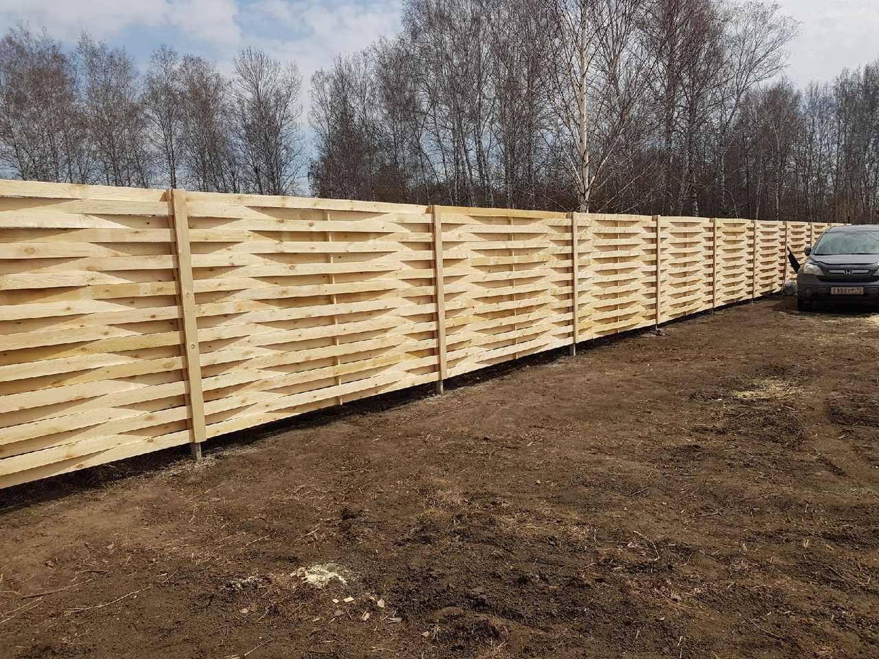 Забор австрийская плетенка