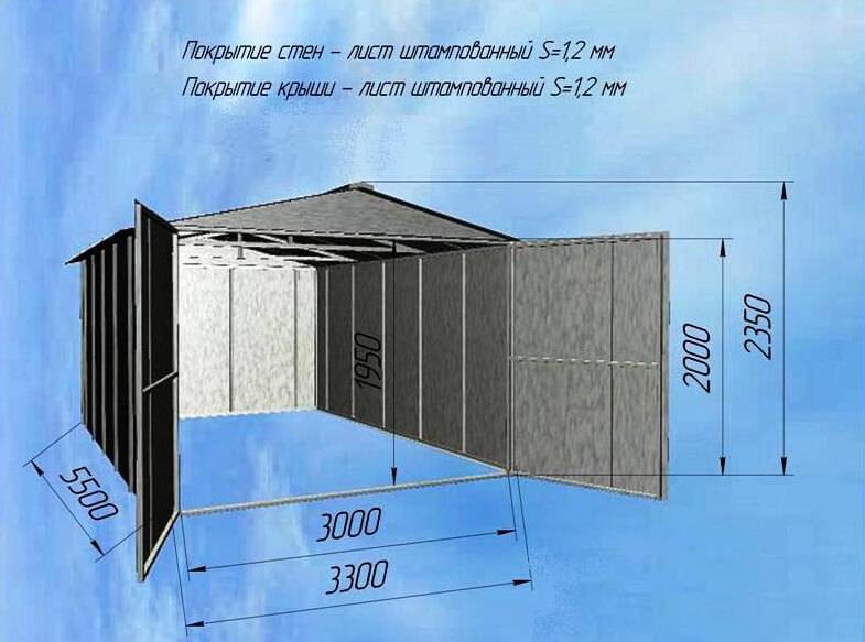 Особенности металлического разборного гаража