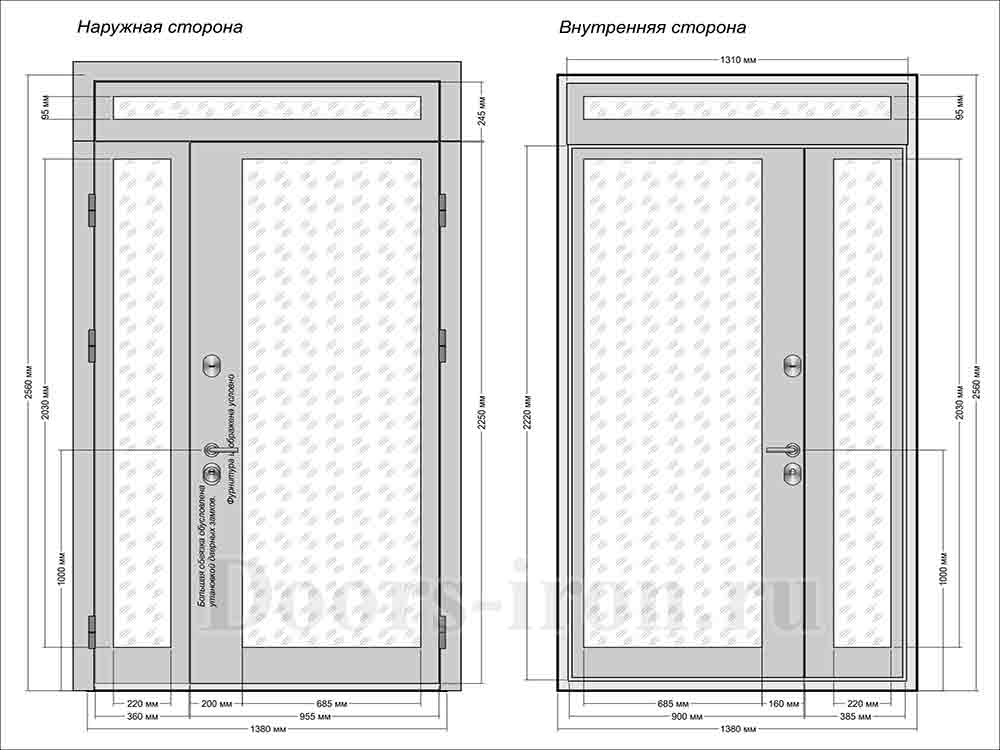 Стандартные размеры металлических дверей – какие бывают для входных с коробкой