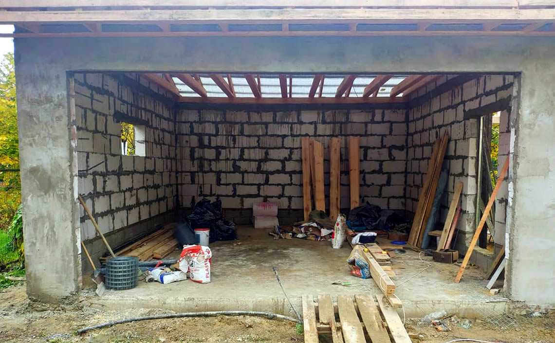 Гараж из кирпича своими руками - строительство кирпичного гаража + фото