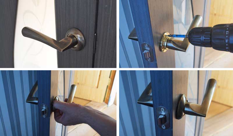 Как собрать дверную ручку и установить для межкомнатной двери? пошаговая инструкция +фото и видео