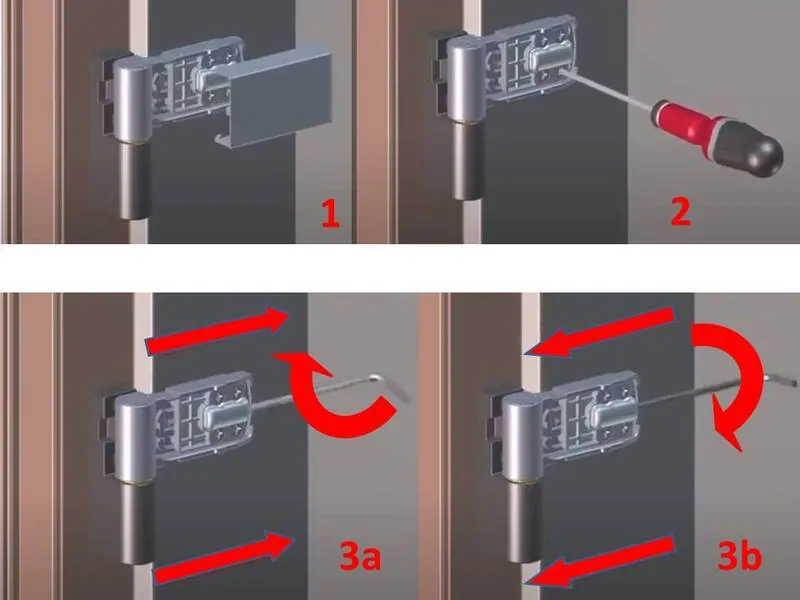 Как отрегулировать пластиковые двери входные самостоятельно с тремя петлями фото пошаговая видео
