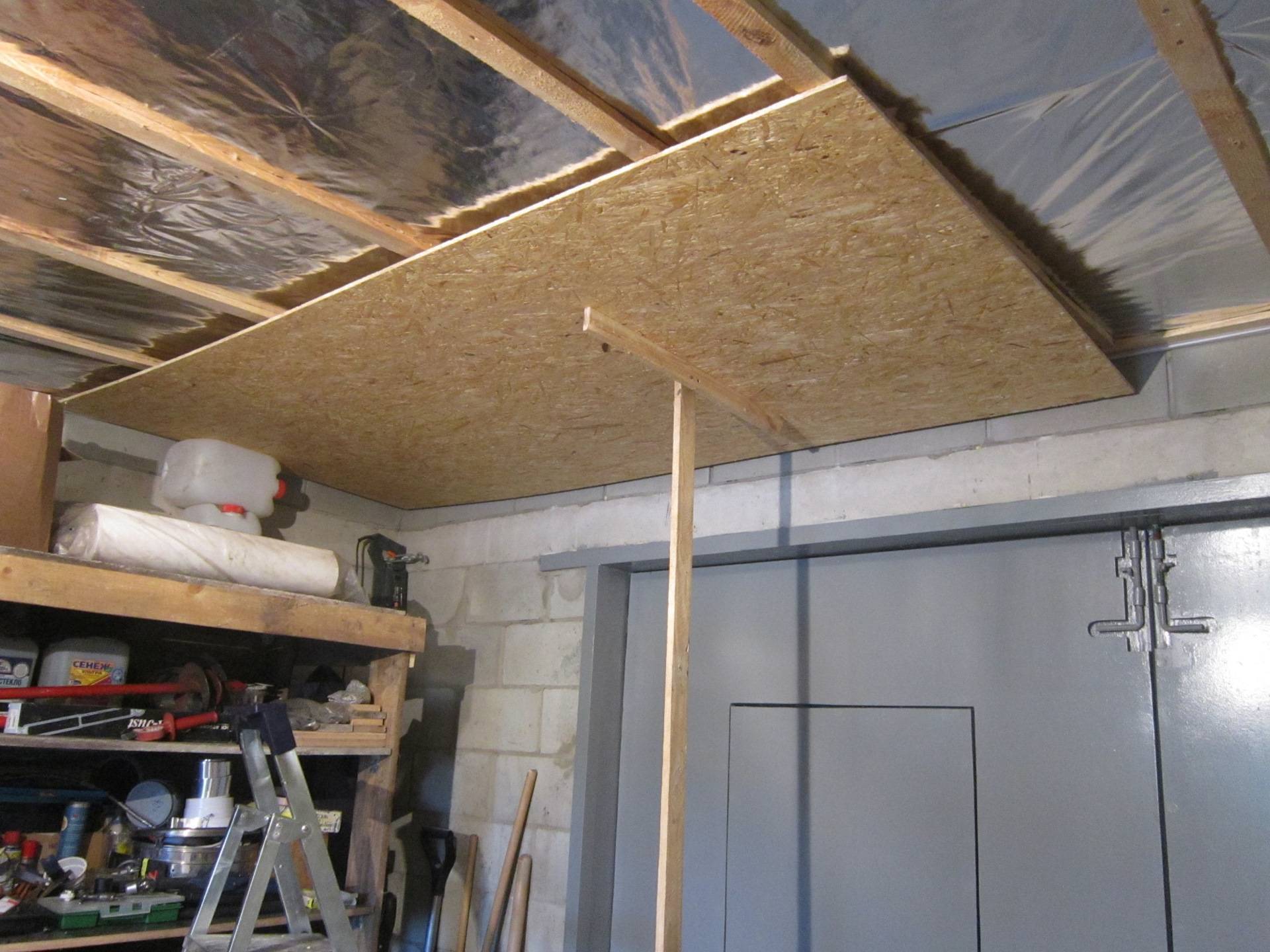 Чем подшить потолок в гараже, какие материалы лучше использовать
